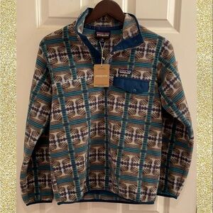 Patagonia Lightweight Synchilla Snap T Fleece Pullover Snow Beam - NWT - XXS